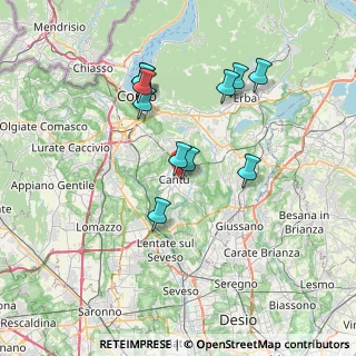 Mappa Via Gorizia, 22063 Cantù CO, Italia (6.62364)