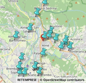 Mappa Via Torquato Tasso, 24011 Almè BG, Italia (2.189)