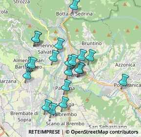 Mappa Via Torquato Tasso, 24011 Almè BG, Italia (1.6745)