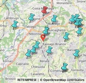 Mappa Località Costa, 23893 Cassago Brianza LC, Italia (2.356)