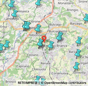 Mappa Località Costa, 23893 Cassago Brianza LC, Italia (2.5555)