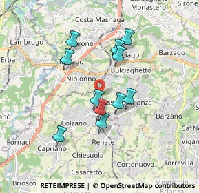 Mappa Località Costa, 23893 Cassago Brianza LC, Italia (1.47636)