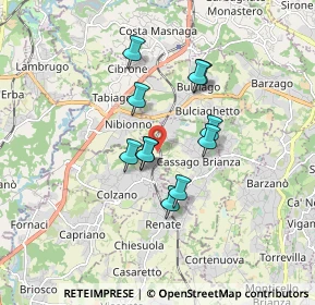 Mappa Località Costa, 23893 Cassago Brianza LC, Italia (1.29182)