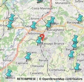 Mappa Località Costa, 23893 Cassago Brianza LC, Italia (3.13)