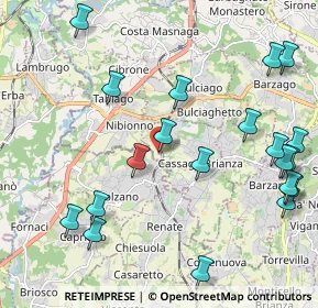 Mappa Località Costa, 23893 Cassago Brianza LC, Italia (2.5445)