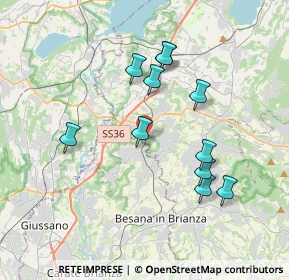 Mappa Località Costa, 23893 Cassago Brianza LC, Italia (3.45182)