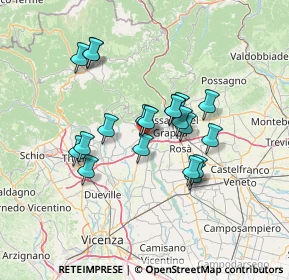 Mappa Via Ravenne, 36063 Marostica VI, Italia (11.2875)