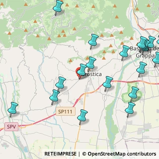Mappa Via del Donatore, 36063 Marostica VI, Italia (5.7585)