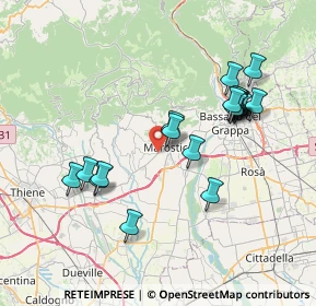 Mappa Via del Donatore, 36063 Marostica VI, Italia (7.295)