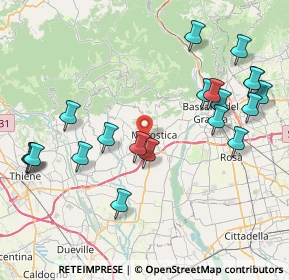 Mappa Via del Donatore, 36063 Marostica VI, Italia (9.2135)