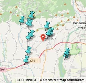 Mappa Via del Donatore, 36063 Marostica VI, Italia (3.50313)