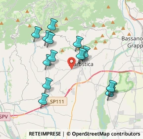 Mappa Via del Donatore, 36063 Marostica VI, Italia (3.44067)