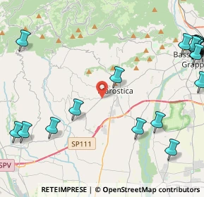 Mappa Via del Donatore, 36063 Marostica VI, Italia (6.3765)