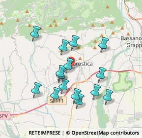 Mappa Via del Donatore, 36063 Marostica VI, Italia (3.372)