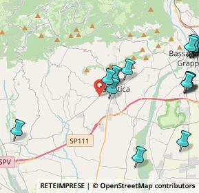 Mappa Via del Donatore, 36063 Marostica VI, Italia (5.7935)