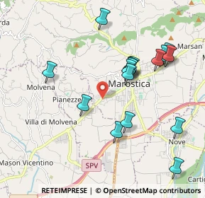 Mappa Via del Donatore, 36063 Marostica VI, Italia (1.98625)