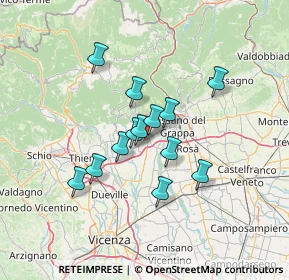 Mappa Via del Donatore, 36063 Marostica VI, Italia (10.31)