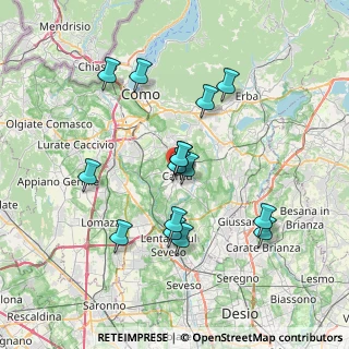 Mappa Piazza Guglielmo Marconi, 22063 Cantù CO, Italia (6.55867)