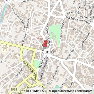 Mappa Via Eugenio Corbetta, 1, 22063 Cantù, Como (Lombardia)