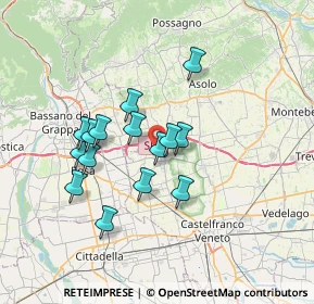 Mappa Via Cacciatora, 31037 Loria TV, Italia (5.788)