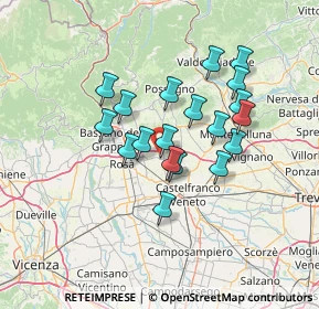 Mappa Via Cacciatora, 31037 Loria TV, Italia (11.19421)