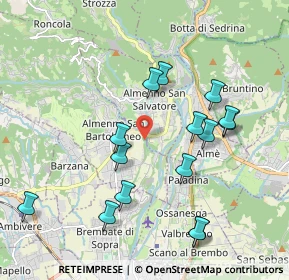 Mappa Via S. Tomè, 24030 Almenno San Bartolomeo BG, Italia (1.99333)