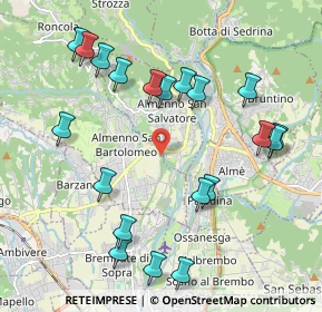 Mappa Via S. Tomè, 24030 Almenno San Bartolomeo BG, Italia (2.224)