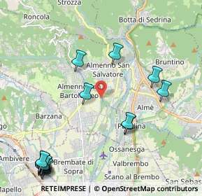 Mappa Via S. Tomè, 24030 Almenno San Bartolomeo BG, Italia (2.81125)