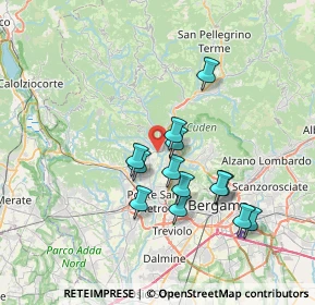 Mappa Via S. Tomè, 24030 Almenno San Bartolomeo BG, Italia (6.15615)