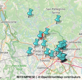 Mappa Via S. Tomè, 24030 Almenno San Bartolomeo BG, Italia (7.9305)