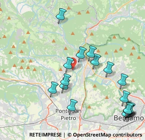 Mappa Via S. Tomè, 24030 Almenno San Bartolomeo BG, Italia (4.81444)