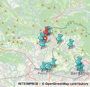 Mappa Via S. Tomè, 24030 Almenno San Bartolomeo BG, Italia (3.91917)