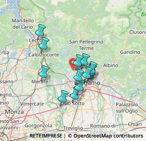 Mappa Via S. Tomè, 24030 Almenno San Bartolomeo BG, Italia (10.14)