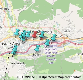 Mappa Località Grand Chemin, 11100 Aosta AO, Italia (1.63923)