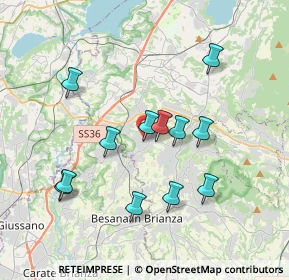 Mappa Piazza Papa Giovanni XXIII Beato, 23893 Cassago Brianza LC, Italia (3.46667)