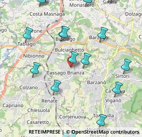 Mappa Piazza Papa Giovanni XXIII Beato, 23893 Cassago Brianza LC, Italia (2.926)