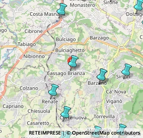 Mappa Piazza Papa Giovanni XXIII Beato, 23893 Cassago Brianza LC, Italia (3.29063)