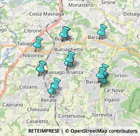 Mappa Piazza Papa Giovanni XXIII Beato, 23893 Cassago Brianza LC, Italia (1.61214)