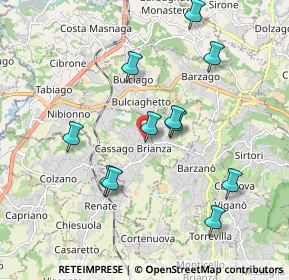 Mappa Piazza Papa Giovanni XXIII Beato, 23893 Cassago Brianza LC, Italia (1.84636)