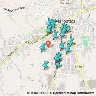 Mappa Via Walter Tobagi, 36063 Marostica VI, Italia (0.3895)