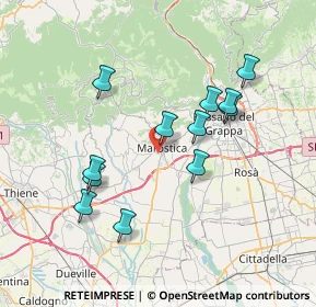 Mappa Via Walter Tobagi, 36063 Marostica VI, Italia (6.845)