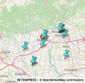 Mappa Via Walter Tobagi, 36063 Marostica VI, Italia (6.34833)