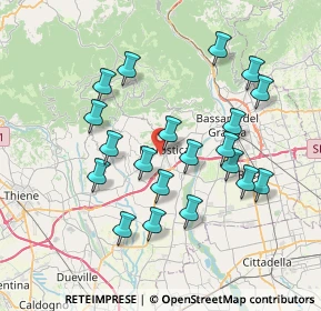 Mappa Via Walter Tobagi, 36063 Marostica VI, Italia (7.054)