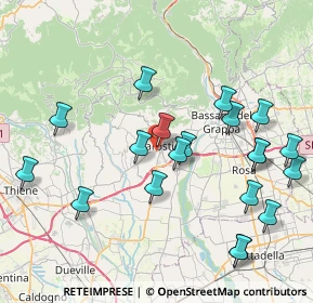 Mappa Via Walter Tobagi, 36063 Marostica VI, Italia (8.737)