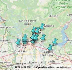 Mappa Via Roggia Morlana, 24027 Nembro BG, Italia (9.82667)