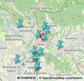 Mappa Piazza Lemine, 24011 Almè BG, Italia (1.74769)