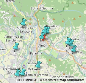 Mappa Piazza Lemine, 24011 Almè BG, Italia (2.21909)