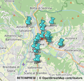 Mappa Piazza Lemine, 24011 Almè BG, Italia (1.20895)