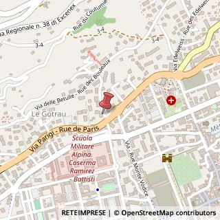 Mappa Via A. Petigat Abb?, 8, 11100 Aosta, Aosta (Valle d'Aosta)