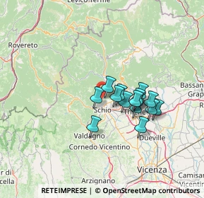 Mappa Via Pornaro, 36015 Schio VI, Italia (9.99533)